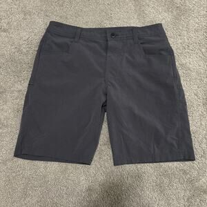 Kuhl Born In The Mountains Gray Khaki Nylon Shorts Mens Size 32